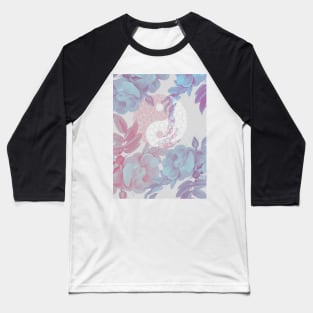 Pastel Floral Yin-Yang Baseball T-Shirt